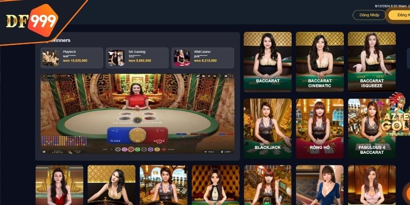 Các tựa game Casino DF999 thu hút người tham gia